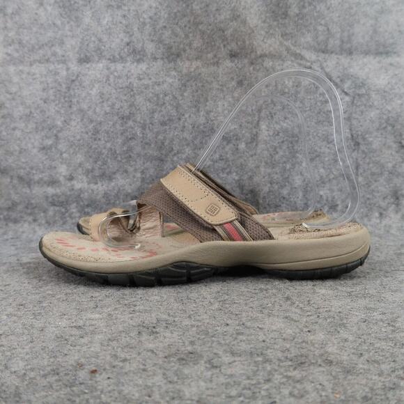 Columbia Shoes Womens 6 Sandals Casual Outdoor Active Sport Toe Ring Leather Tan - Picture 4 of 12